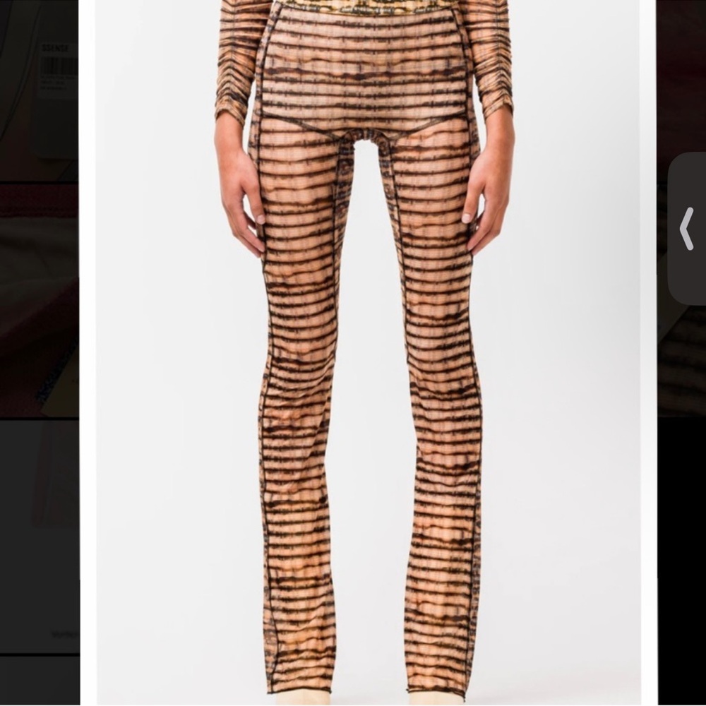 KNWLS Halcyon Leggings in Ink Check Print Size XS